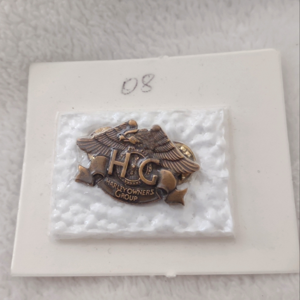 Vintage‎ Harley Davidson Inc. H.O.G. Harley Owners Group Double Post Pin 1” New